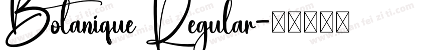 Botanique Regular字体转换